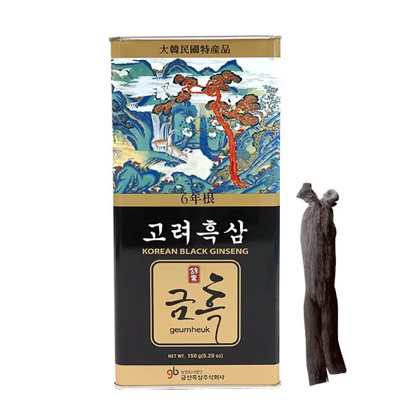 Korean Black Ginseng, Extra-Large (5 roots) — GEUMHEUK ginseng product